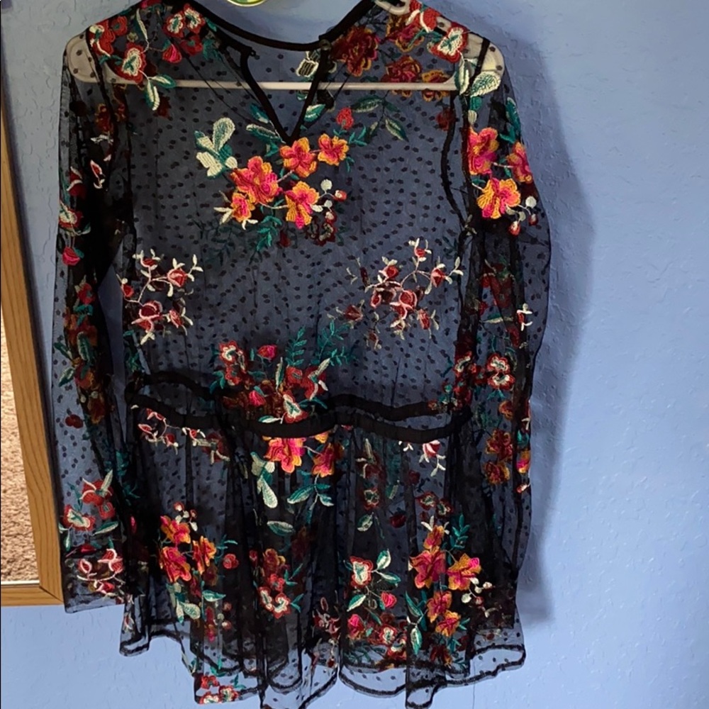 Lace coverup jacket